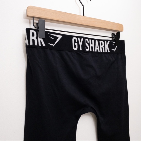 GYMSHARK Seamless Fit Leggings Black Size Medium - Picture 7 of 9